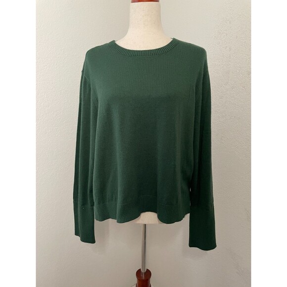 Gibson & Latimer Womens Green Crewneck Long Sleeve Sweater Size XL NWT $119 MSRP - Picture 1 of 7